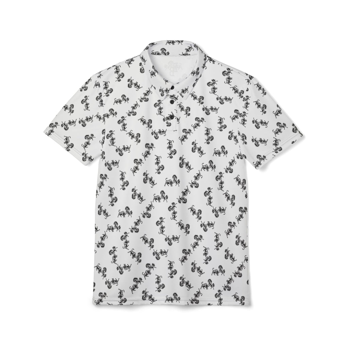 The Bull & Bronco Casual Golf Polo - Ivory