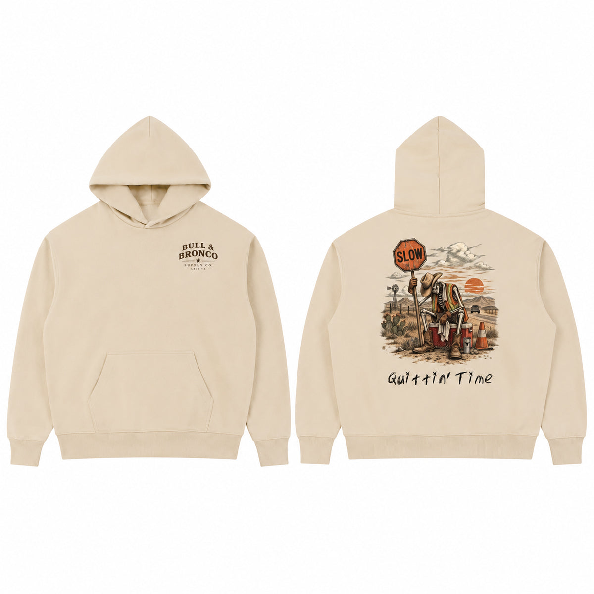 Bull & Bronco Heavyweight Quittin' Time Hoodie