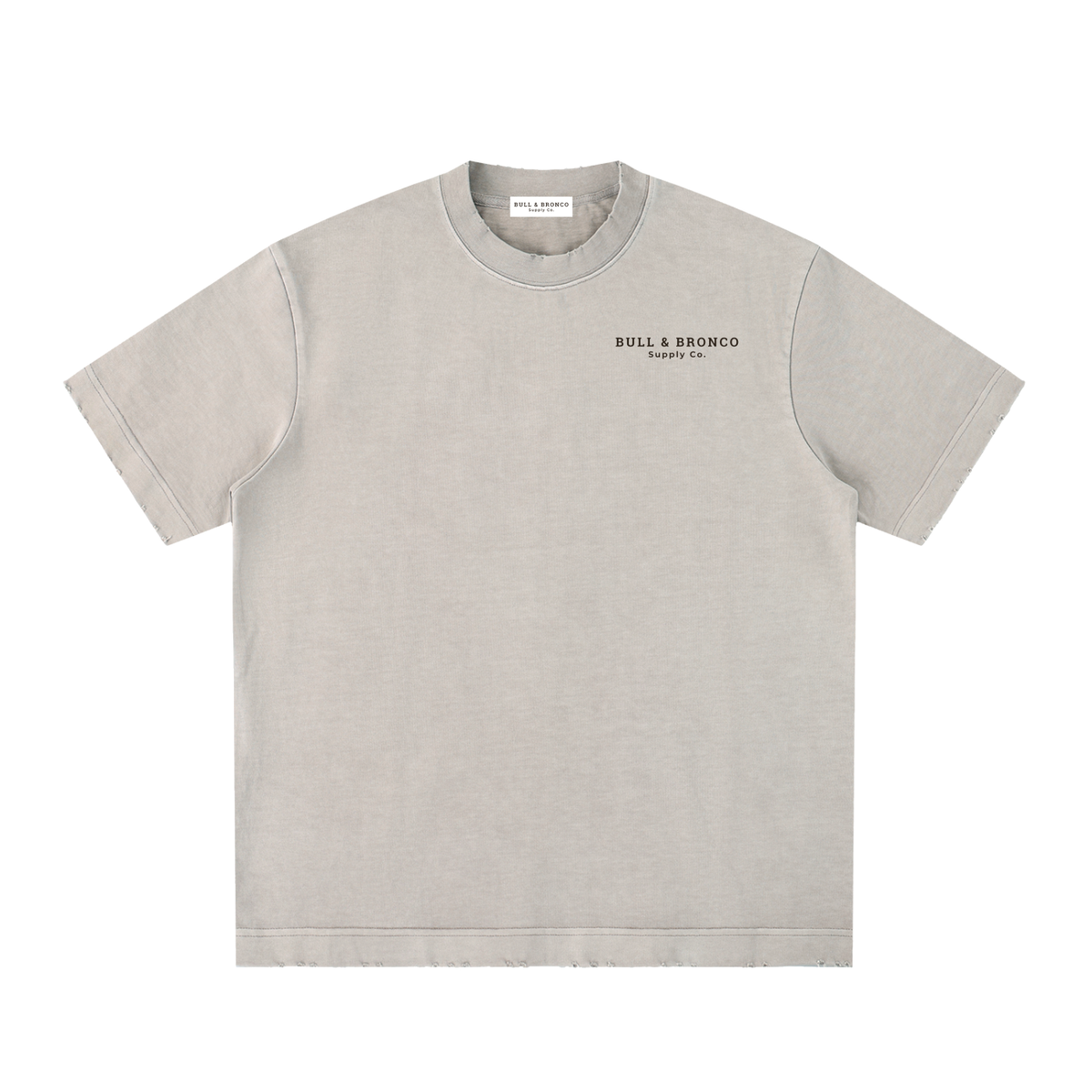 Bull & Bronco Heavyweight Logo Tee