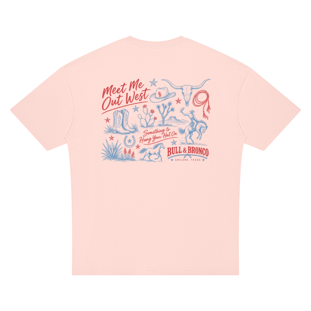 Meet Me Out West Oversized Tee