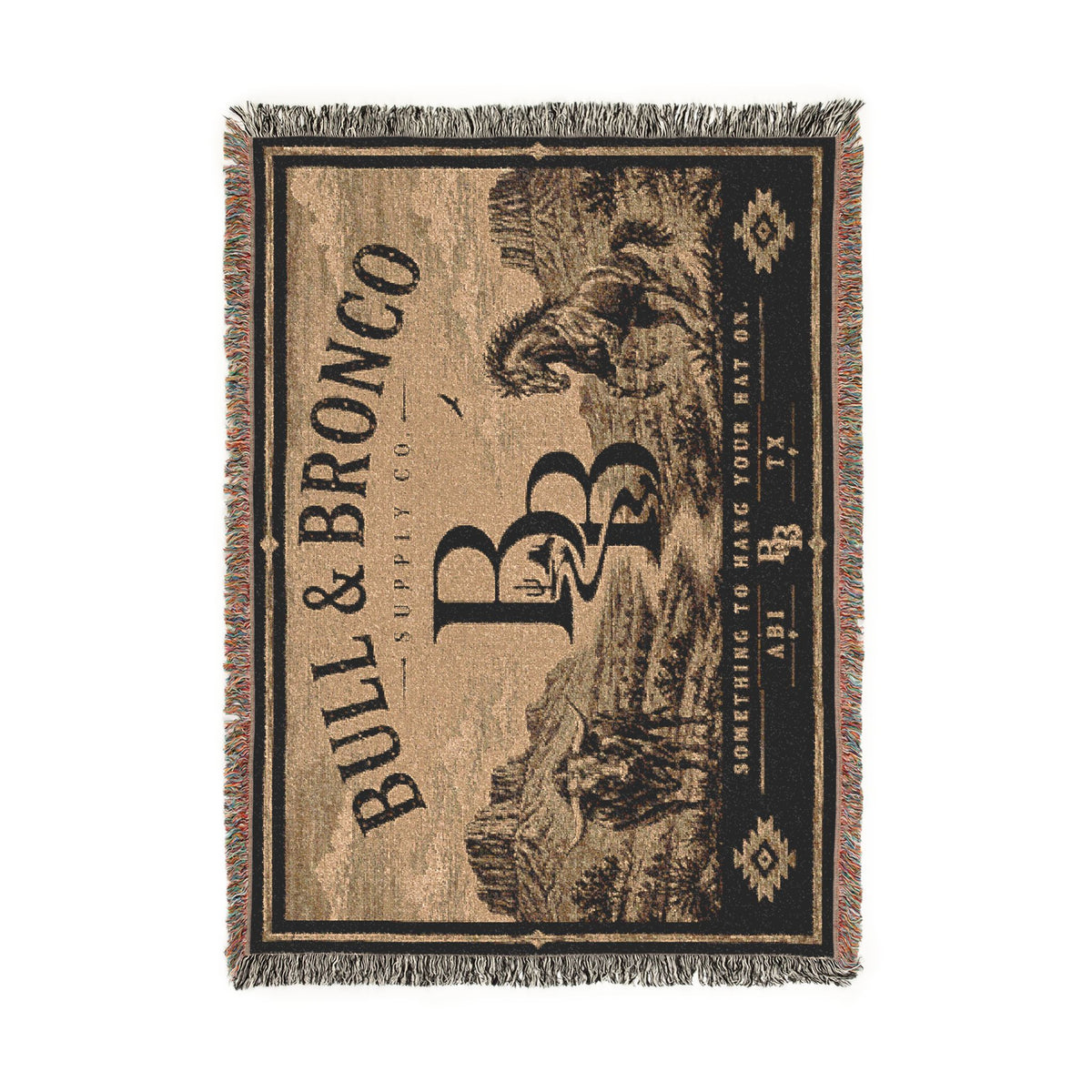 Bull & Bronco High Country Woven Blanket