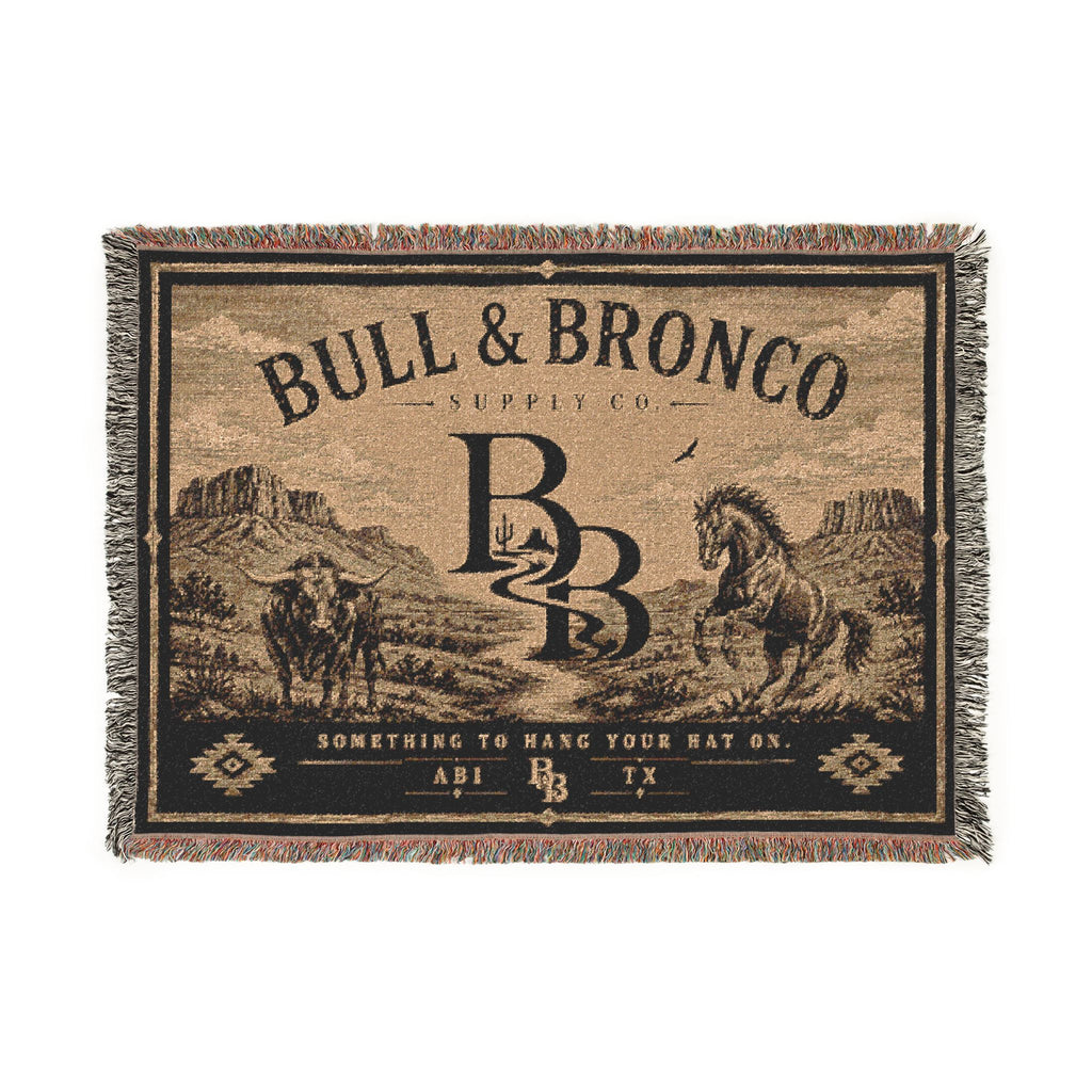 Bull & Bronco High Country Woven Blanket