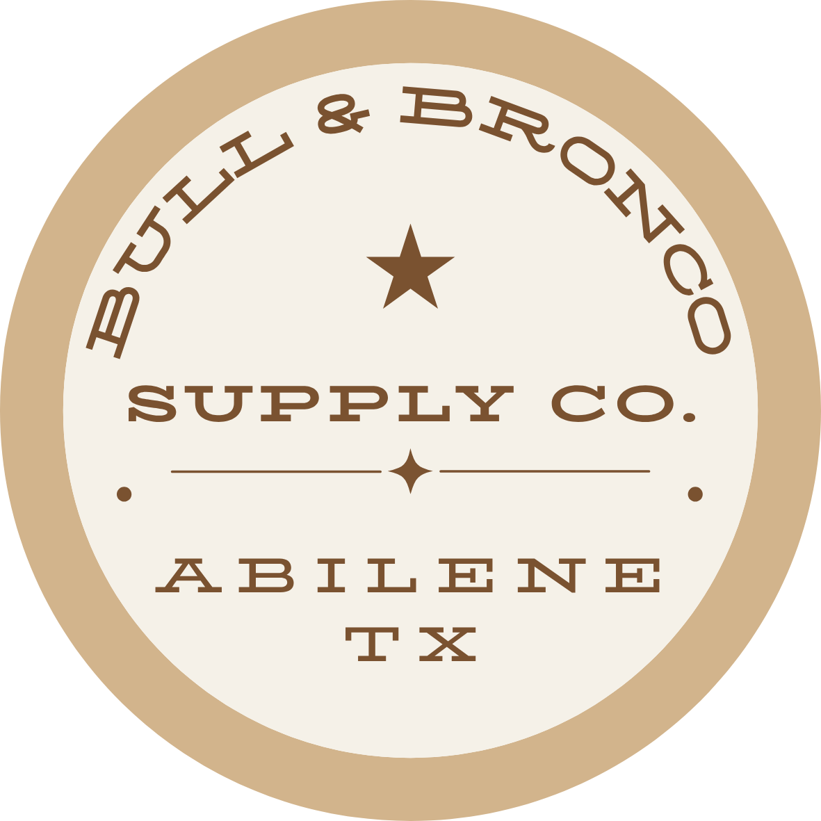 BULL & BRONCO SUPPLY CO STICKER
