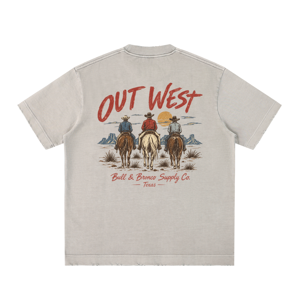 Bull & Bronco Heavyweight Out West Graphic Tee