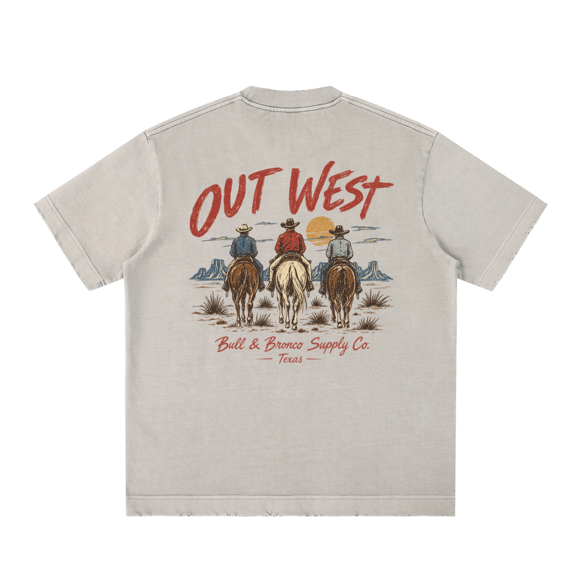 Bull & Bronco Heavyweight Out West Graphic Tee