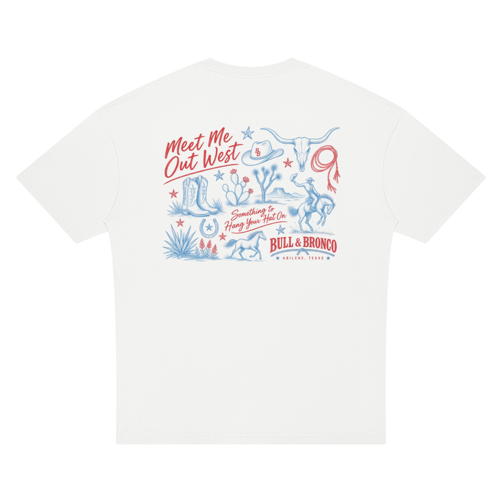 Meet Me Out West Oversized Tee
