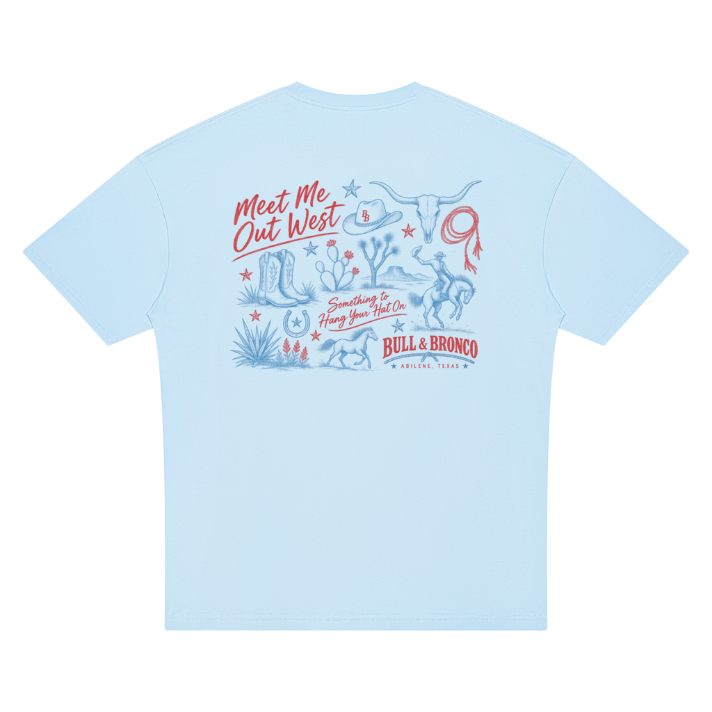 Meet Me Out West Oversized Tee