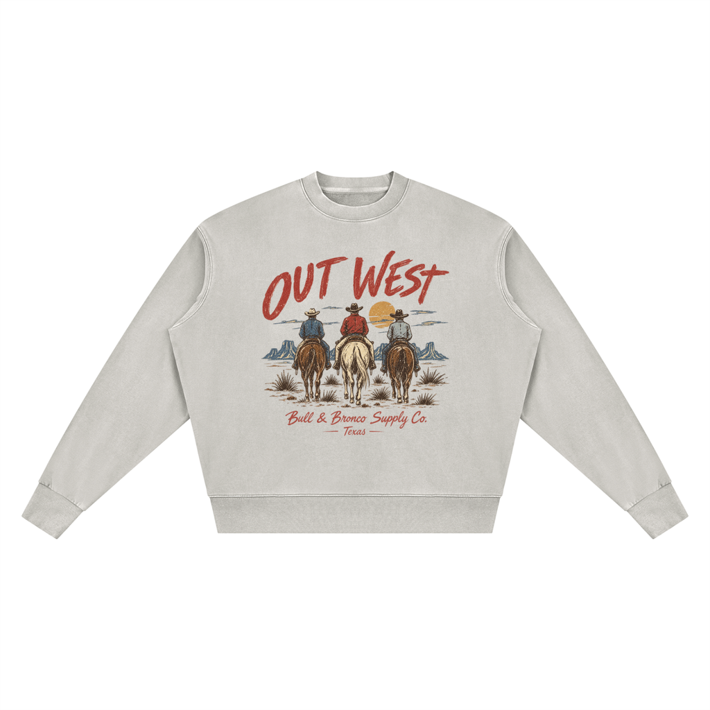 Bull & Bronco Heavyweight Out West Crewneck